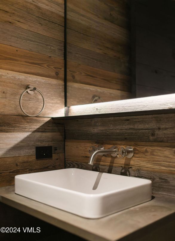 Bathroom, Interior, Wooden Walls