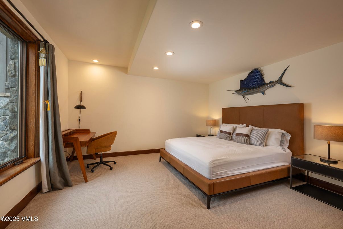 Bedroom, Home Office, Interior, Recessed Lighting