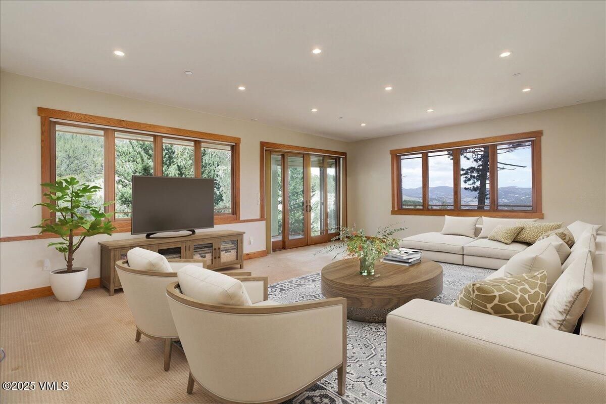 Interior, Living room, Recessed Lighting