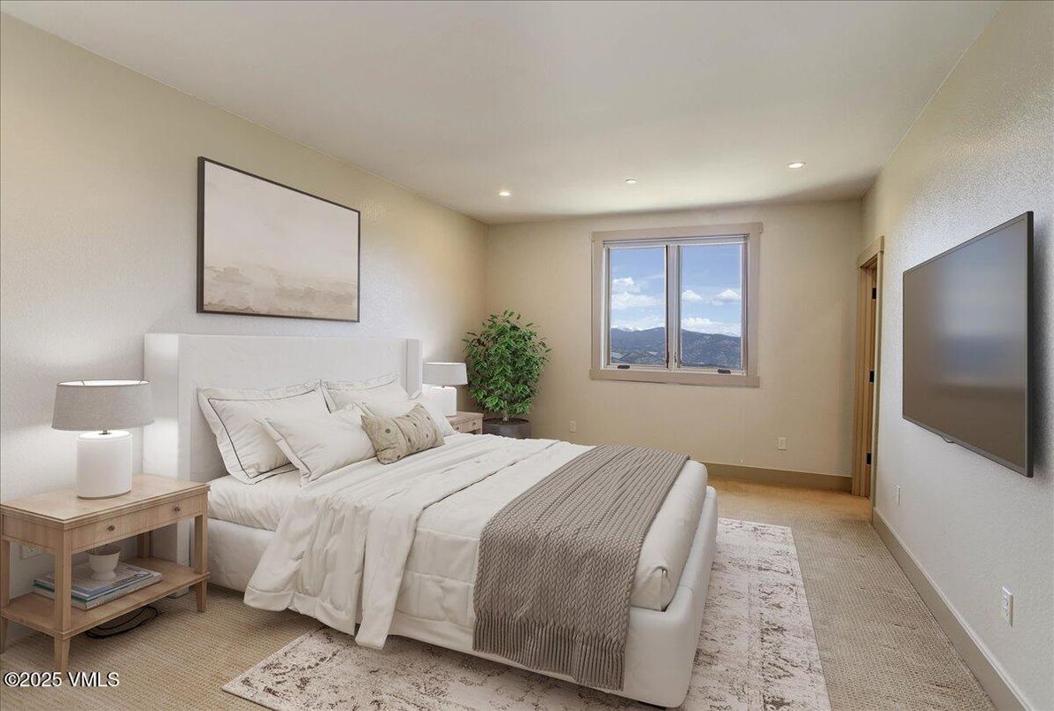 Bedroom, Interior, Recessed Lighting