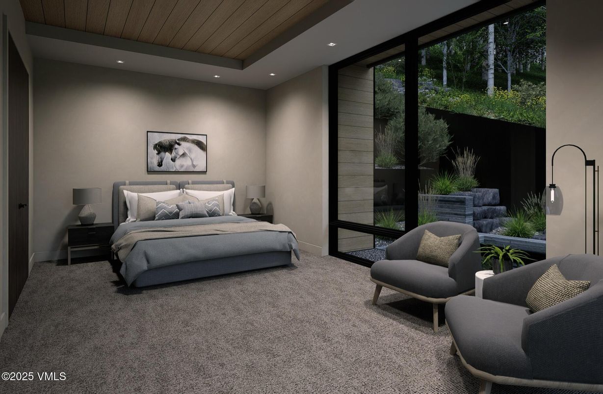 Bedroom, Interior, Recessed Lighting