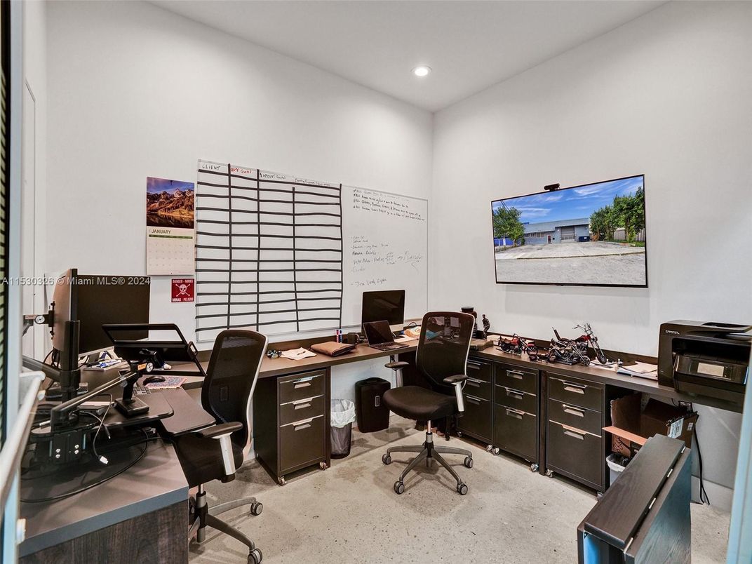 Home Office, Interior, Recessed Lighting