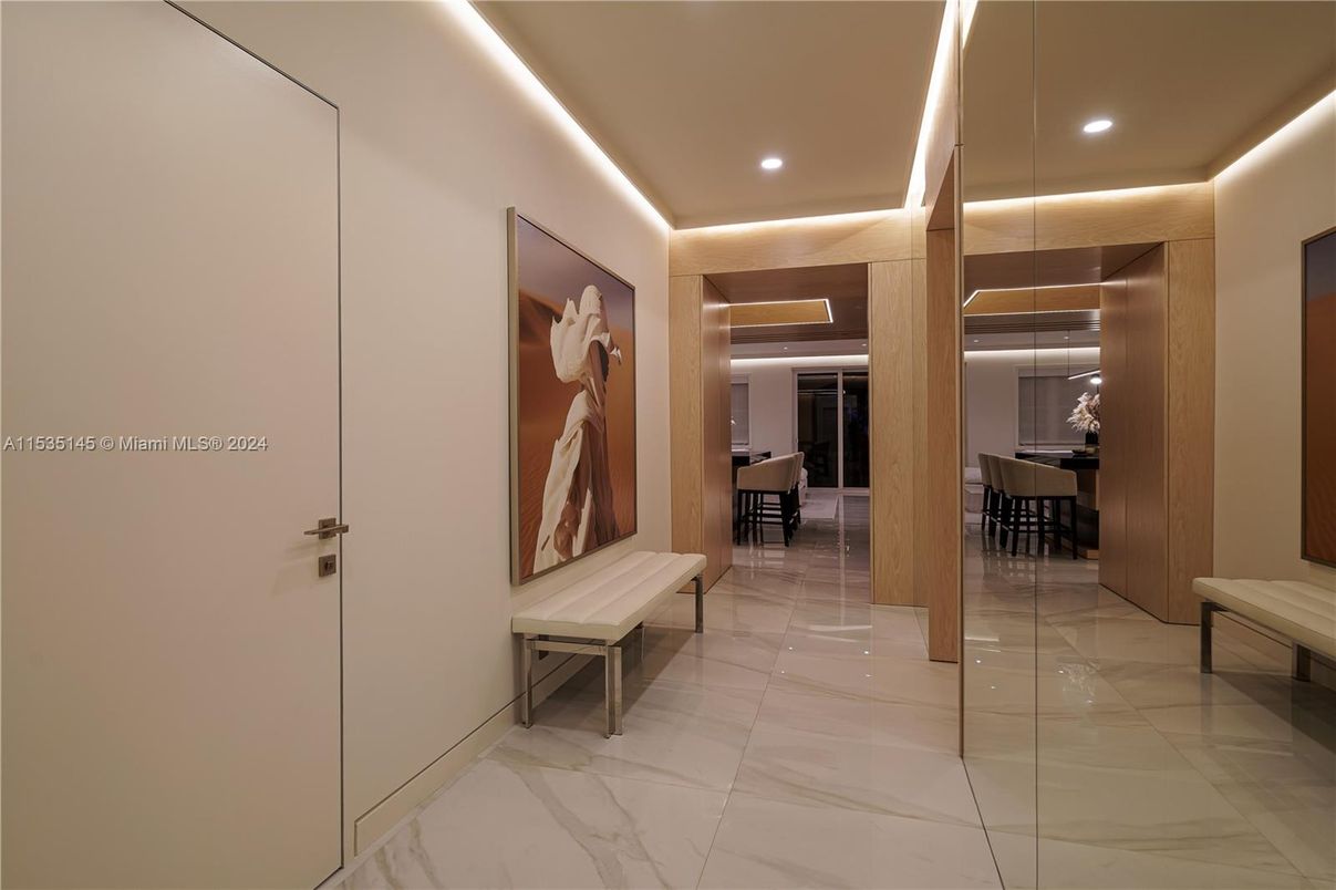 Interior, Marble, Recessed Lighting
