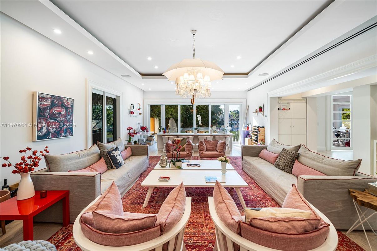 Chandelier, Interior, Living room, Recessed Lighting
