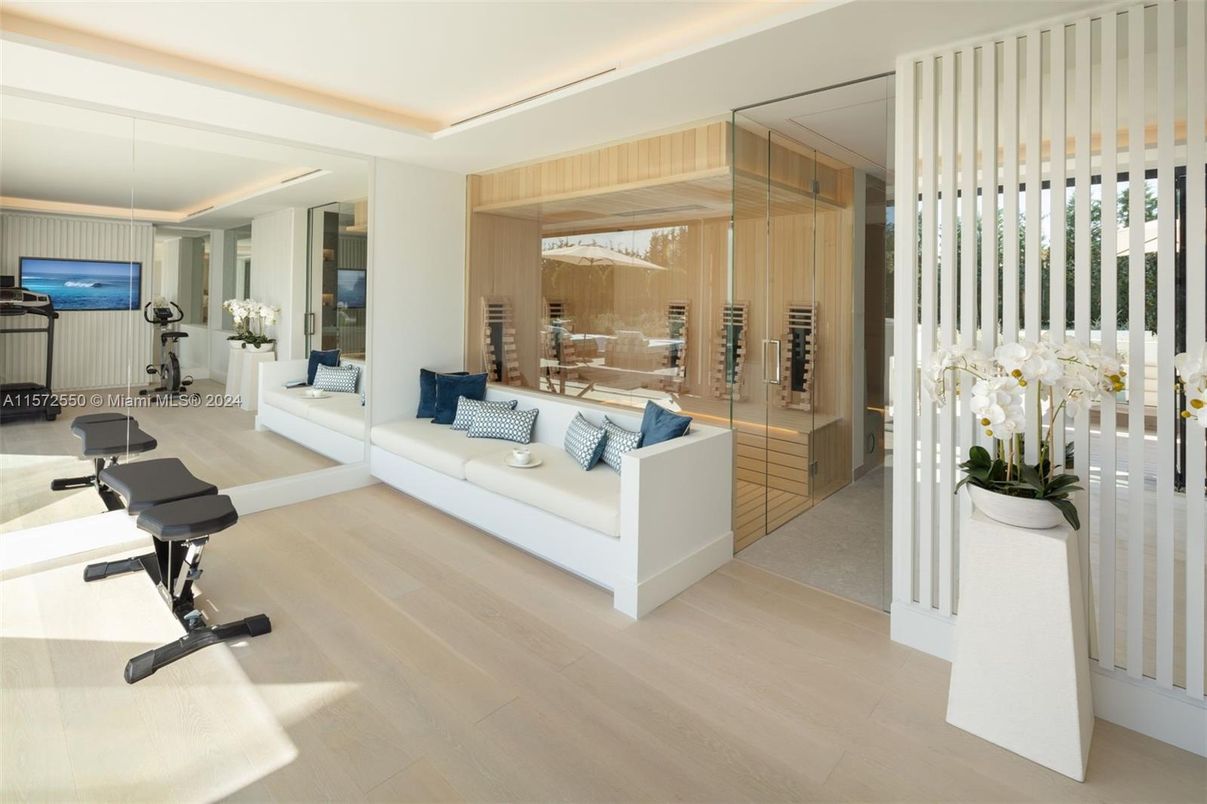 Fitness Equipment, Interior, Living room, Wood Texture Flooring