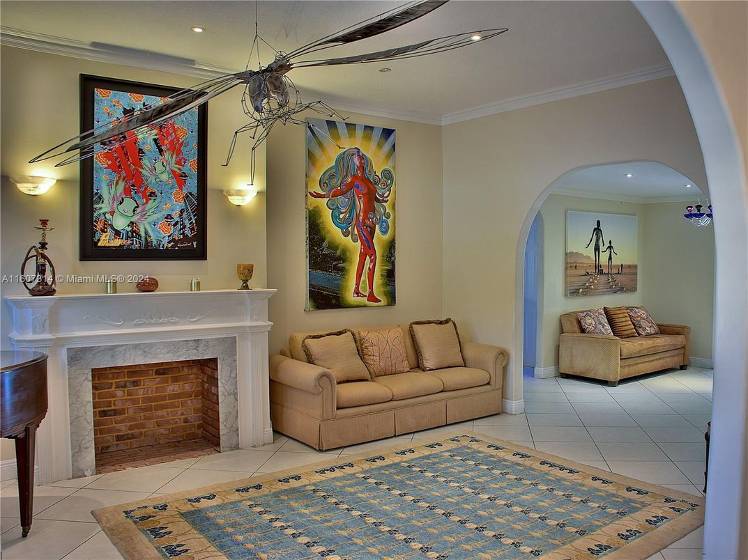 Fireplace, Interior, Pendant Lights, Recessed Lighting