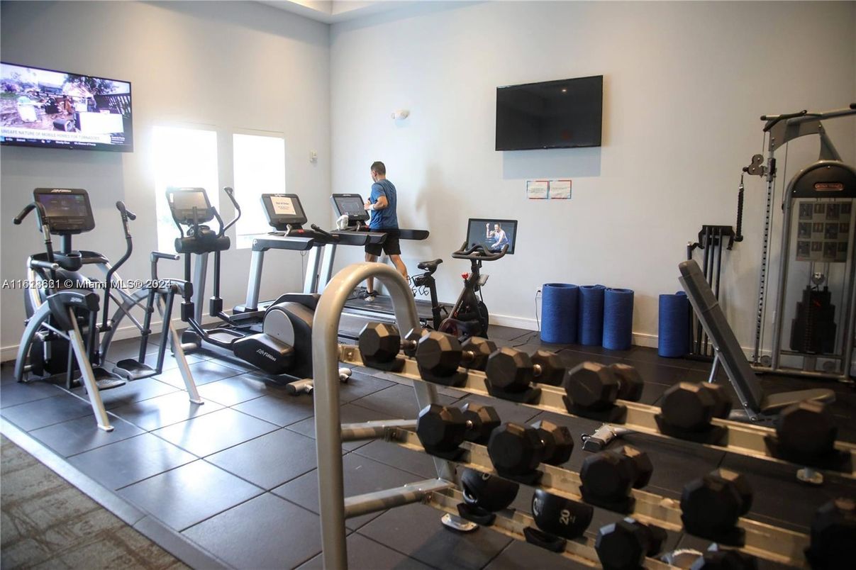 Fitness Equipment, Gym, Interior