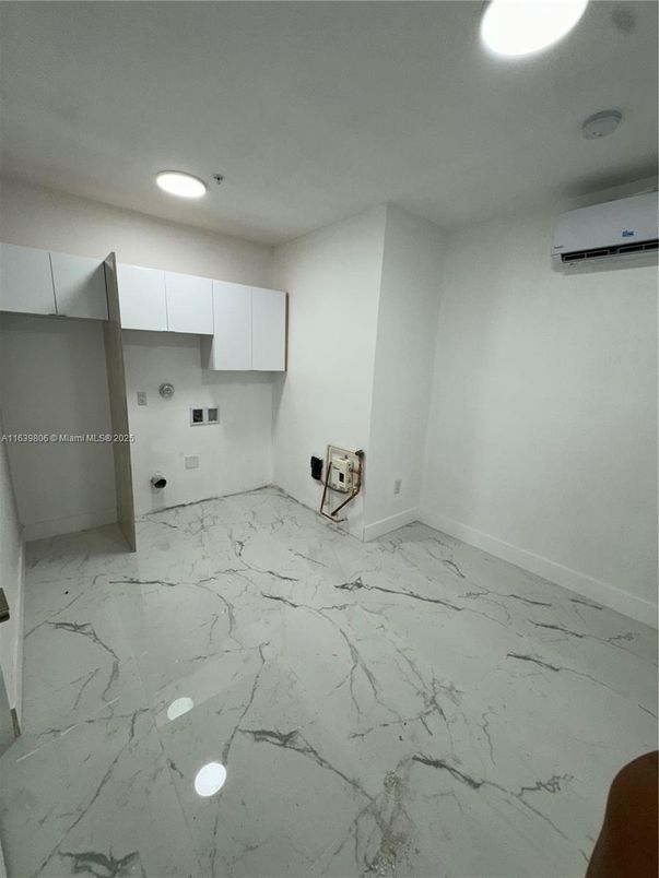 Empty room, Interior, Kitchen, Marble, Recessed Lighting