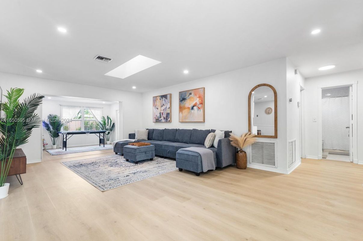 Game Room, Interior, Recessed Lighting, Wood Texture Flooring