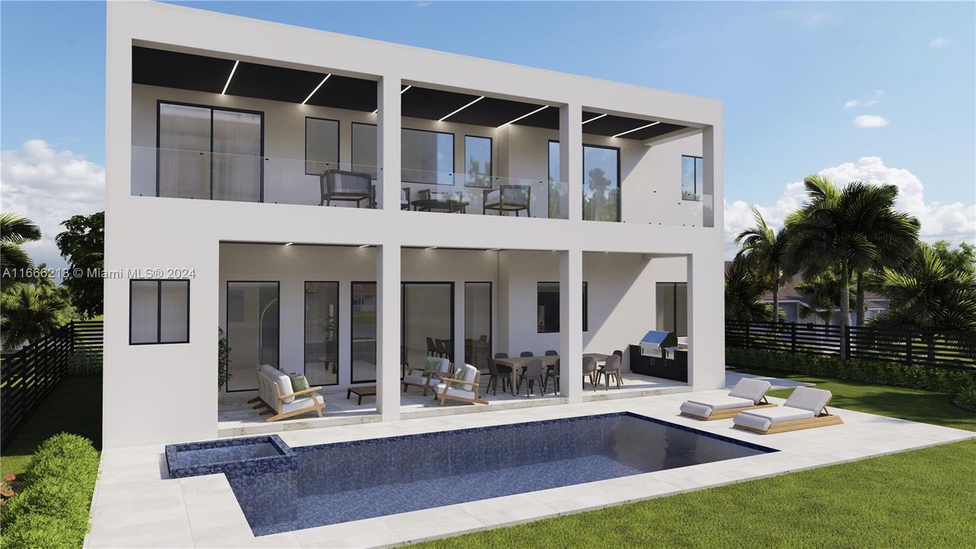 Exterior, Facade, Pool, Modern