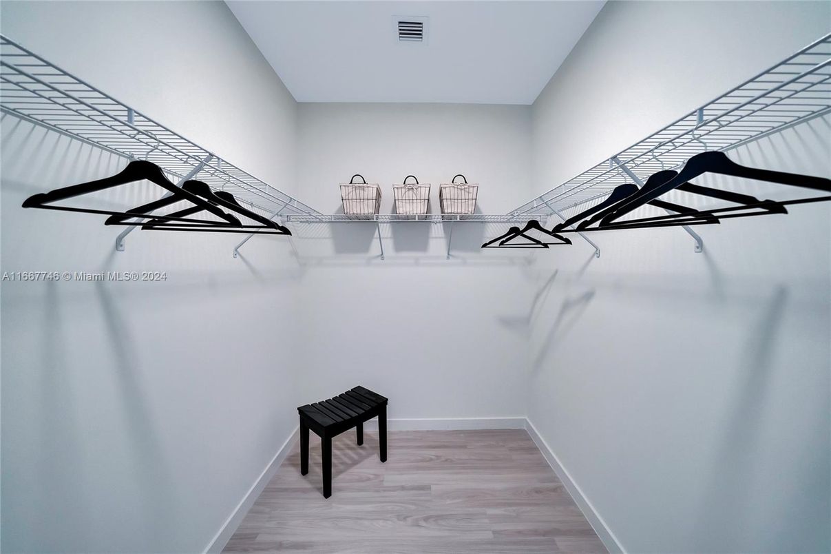 Interior, Walk-in Closets, Wood Texture Flooring