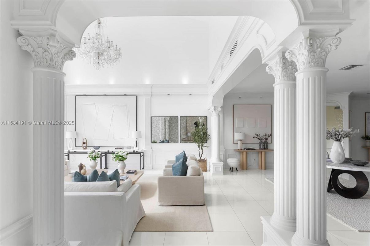 Chandelier, Interior, Living room, Recessed Lighting