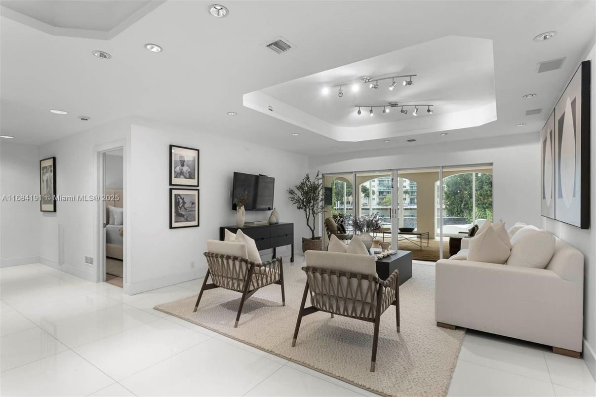 Interior, Living room, Recessed Lighting
