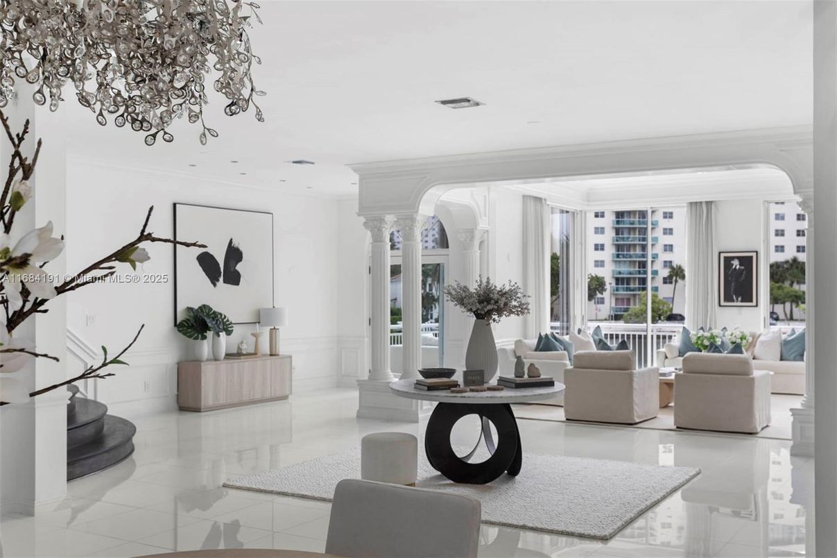 Interior, Living room, Recessed Lighting