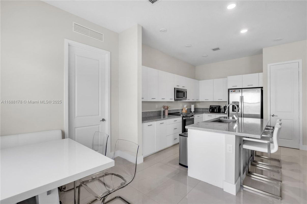 Interior, Kitchen, Recessed Lighting, Stainless Steel Appliances