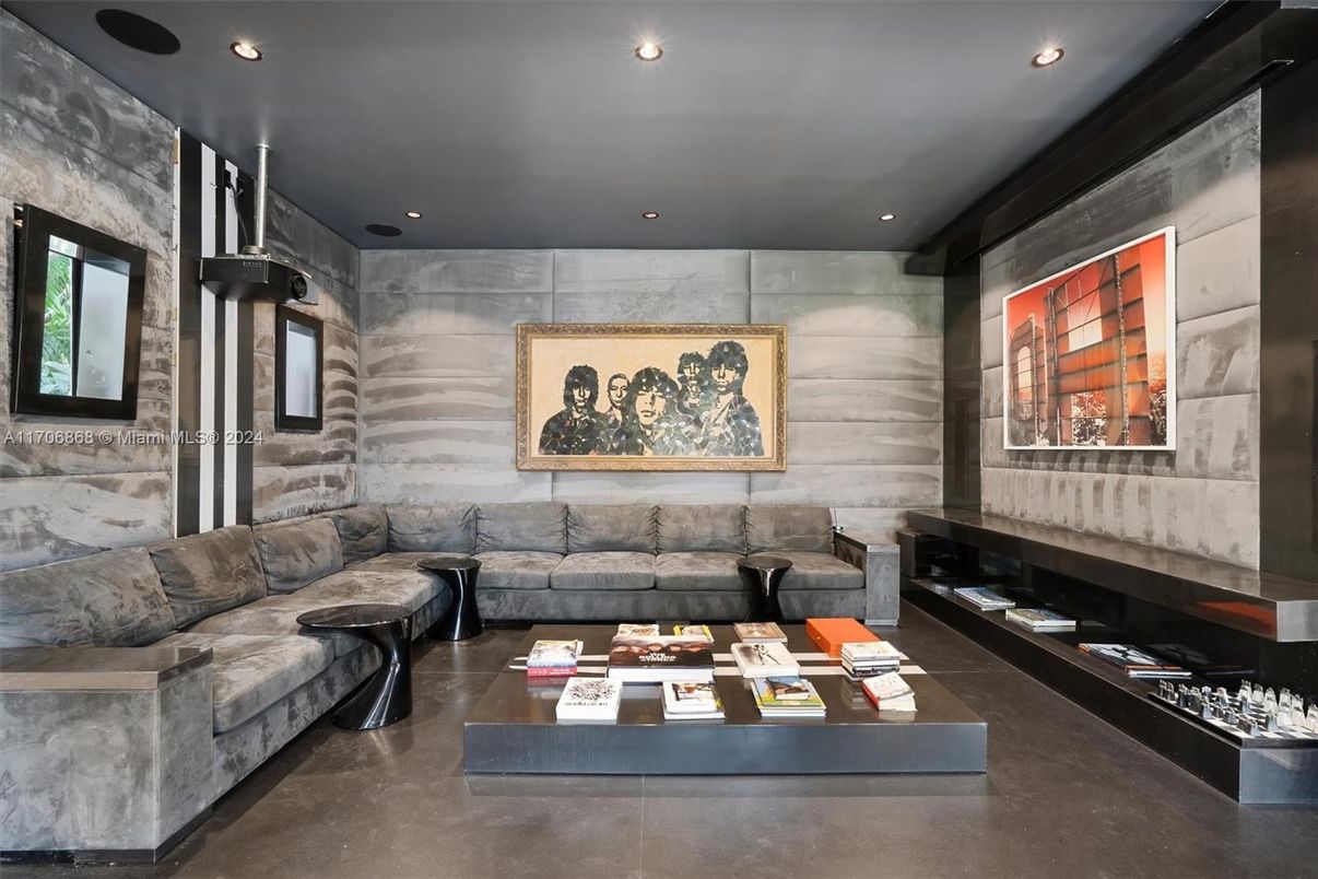 Interior, Living room, Recessed Lighting