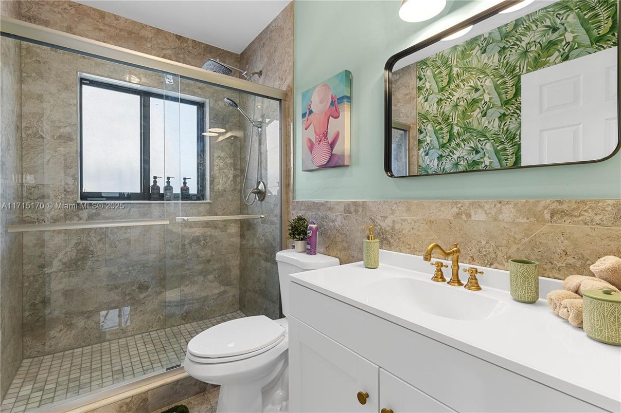 Bathroom, Glass Shower, Interior