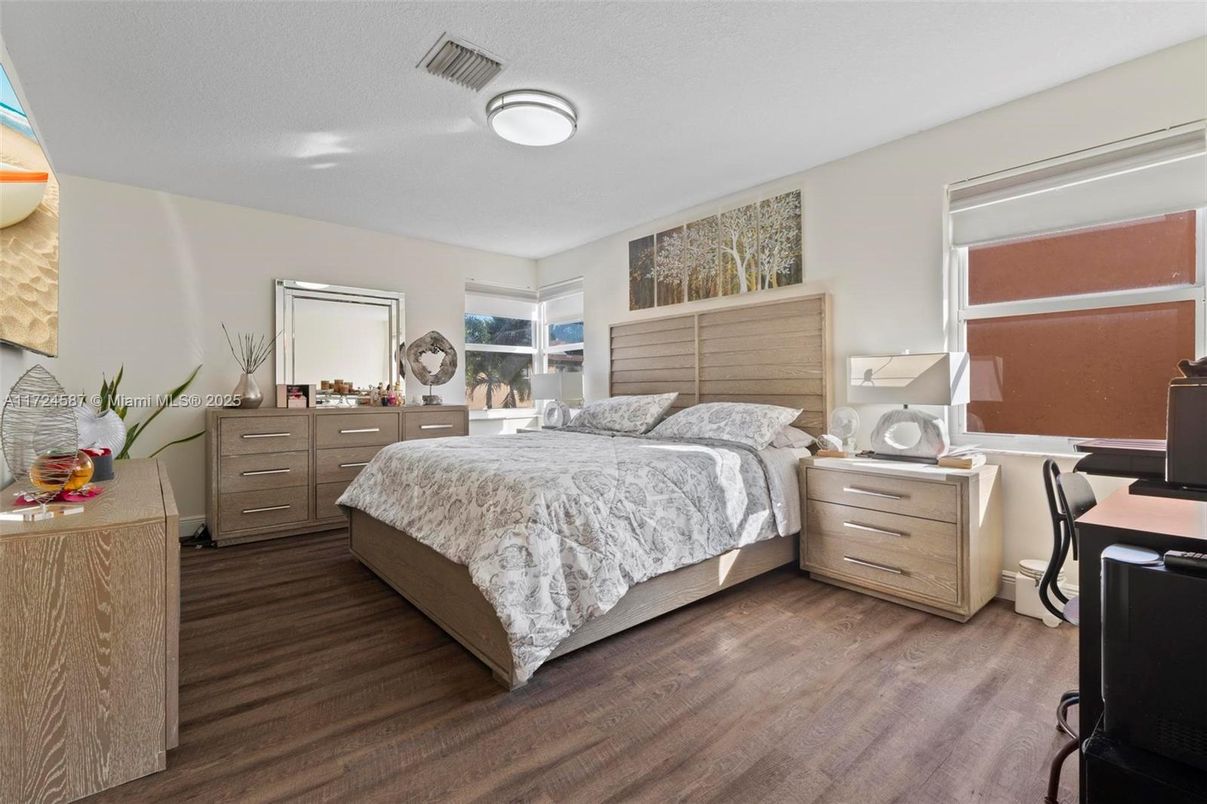 Bedroom, Interior, Wood Texture Flooring