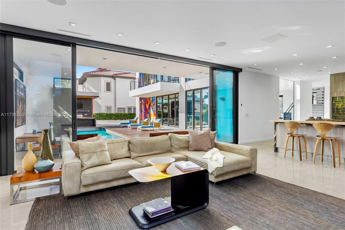 Interior, Living room, Recessed Lighting