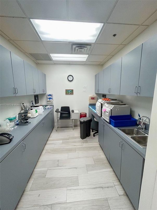 Interior, Kitchen, Wood Texture Flooring