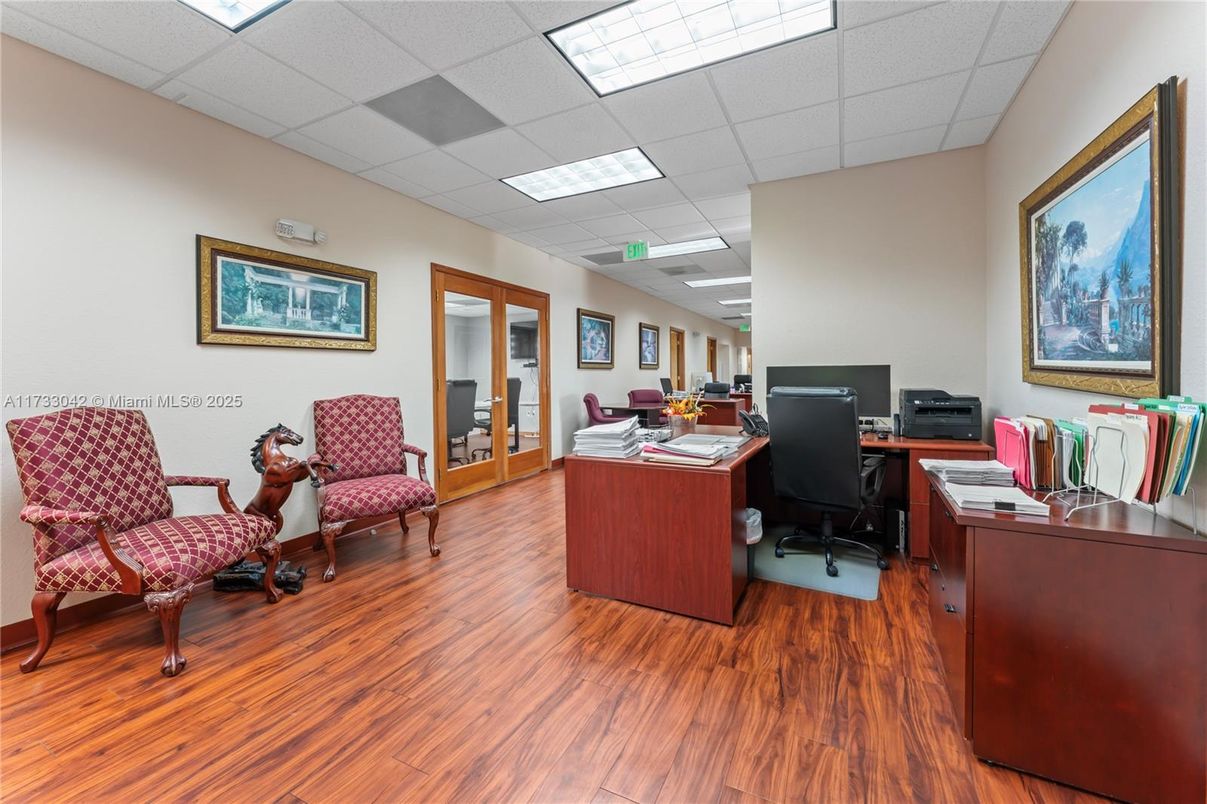 Home Office, Interior, Wood Texture Flooring