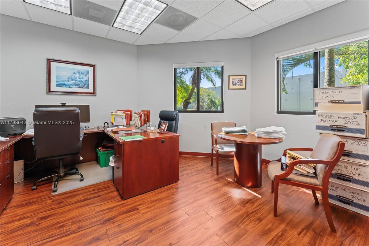 Home Office, Interior, Wood Texture Flooring