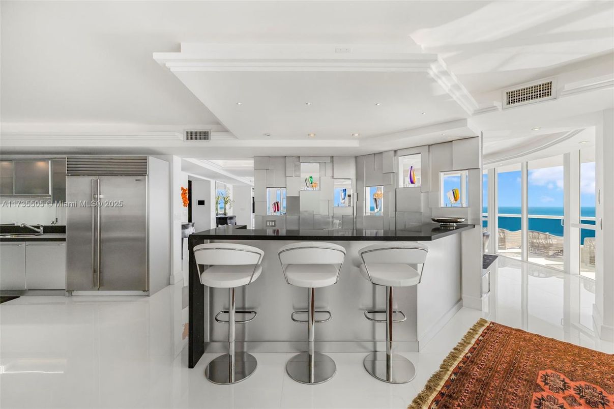 Interior, Kitchen, Recessed Lighting, Stainless Steel Appliances, Water