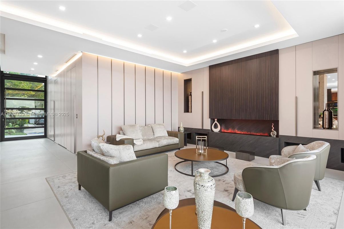 Interior, Living room, Recessed Lighting