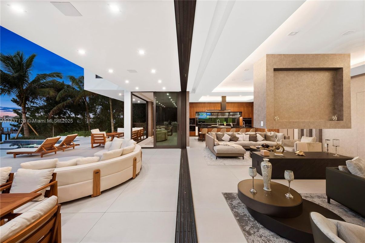 Interior, Living room, Recessed Lighting