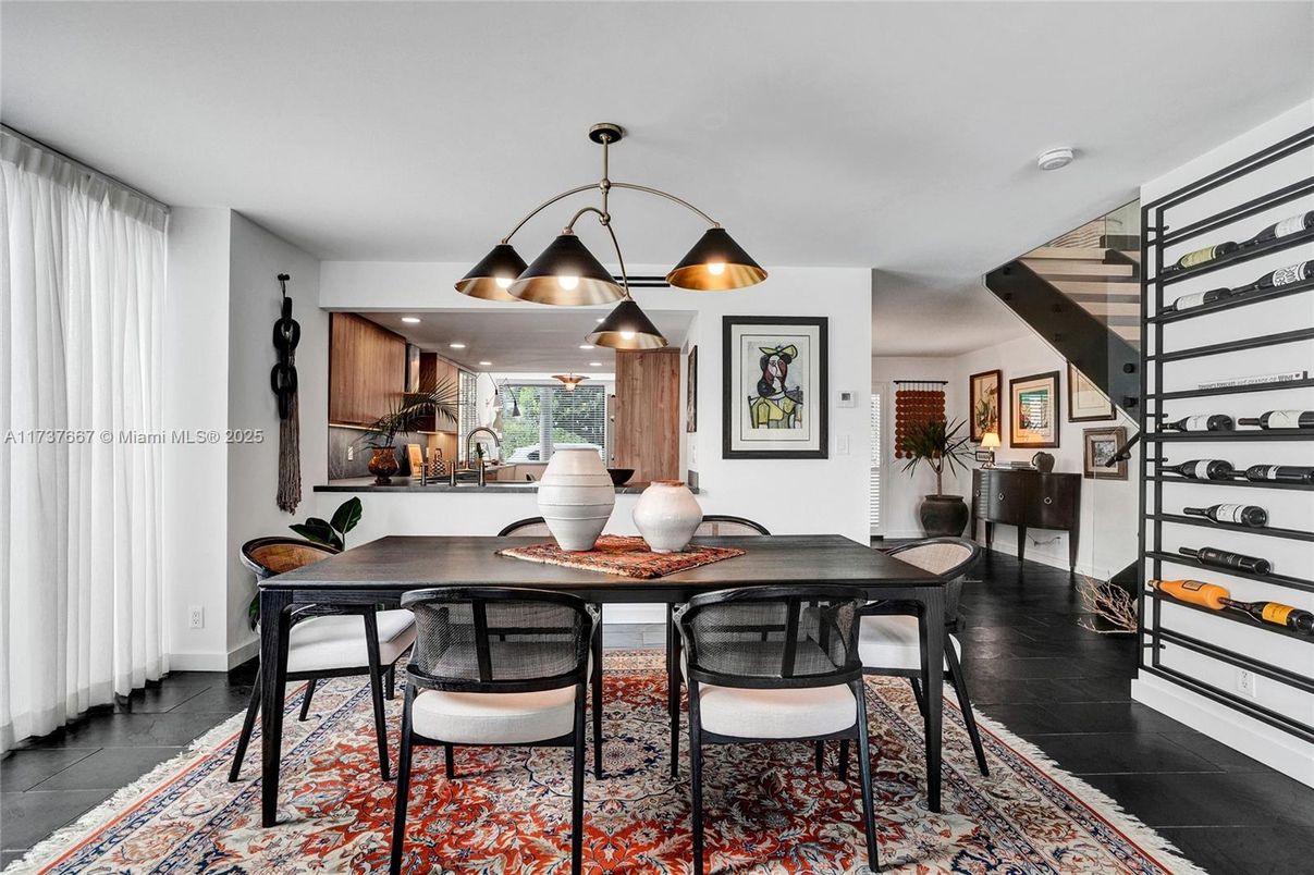 Dining room, Interior, Kitchen, Pendant Lights, Recessed Lighting