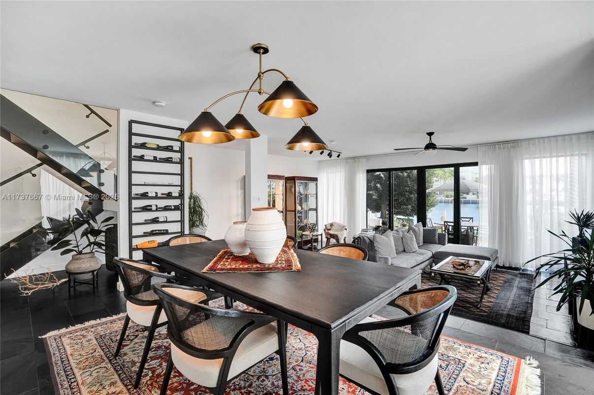 Dining room, Interior, Living room, Pendant Lights, Water