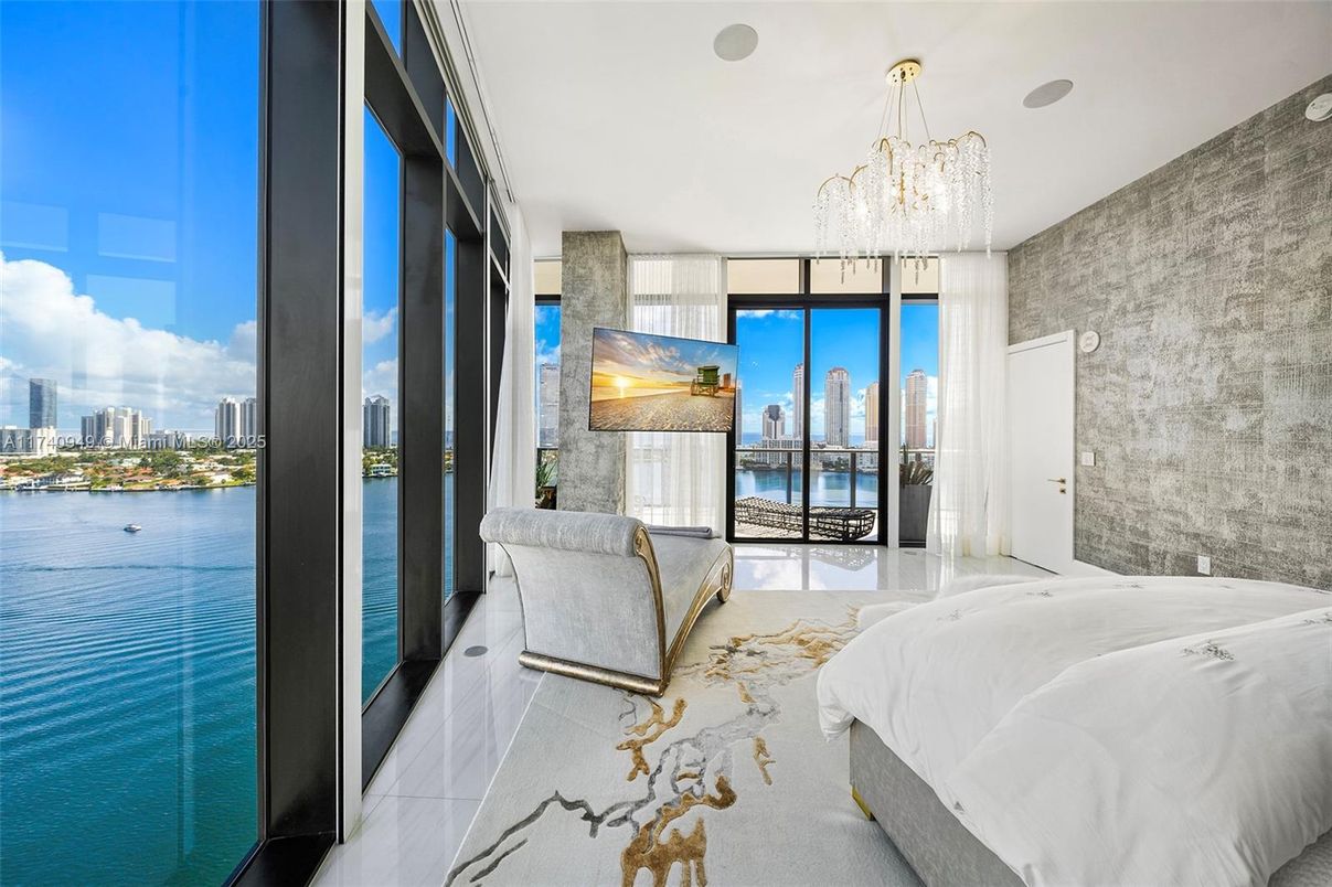 Bedroom, Chandelier, Interior, Water