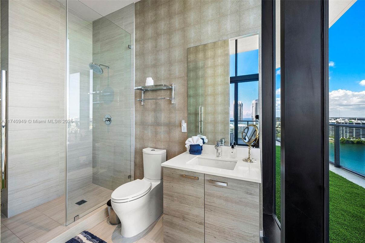 Bathroom, Glass Shower, Interior, Water