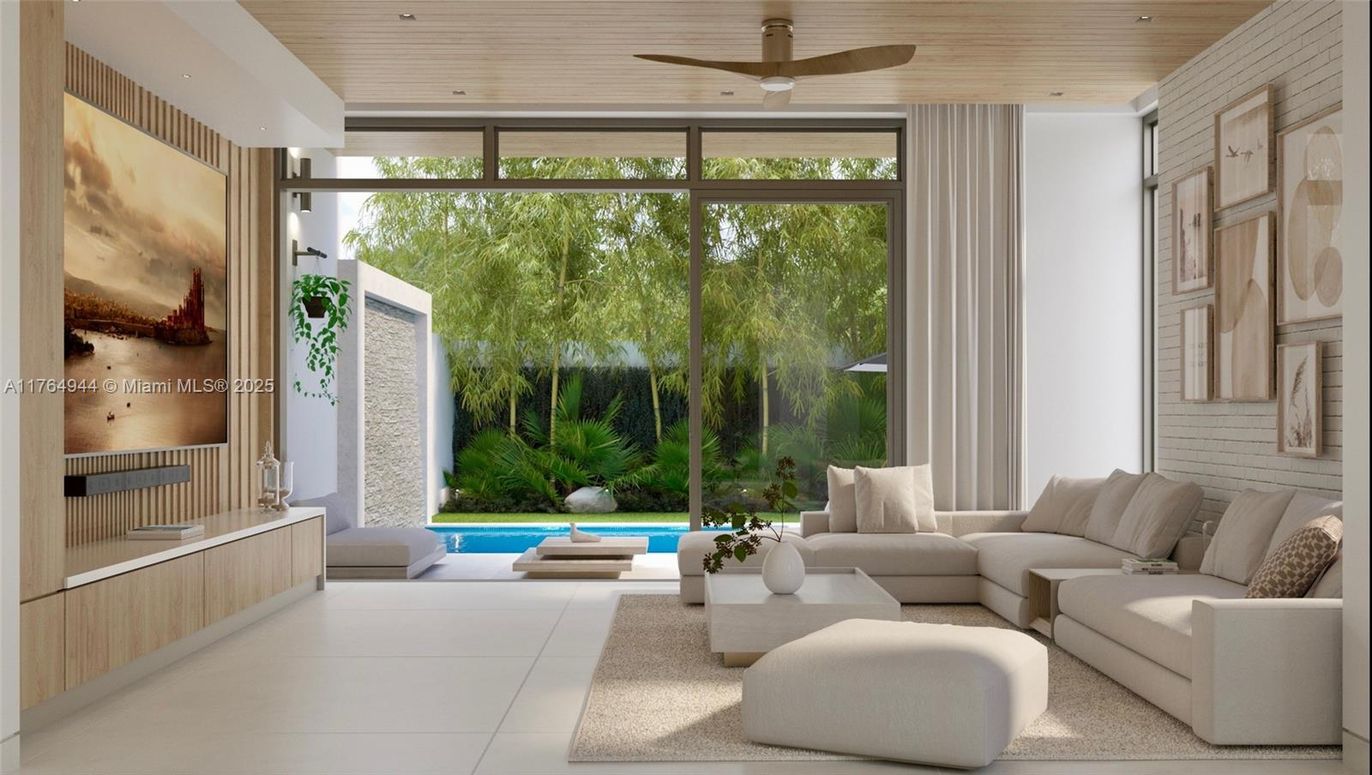 Interior, Living room, Recessed Lighting, Wooden Ceilings