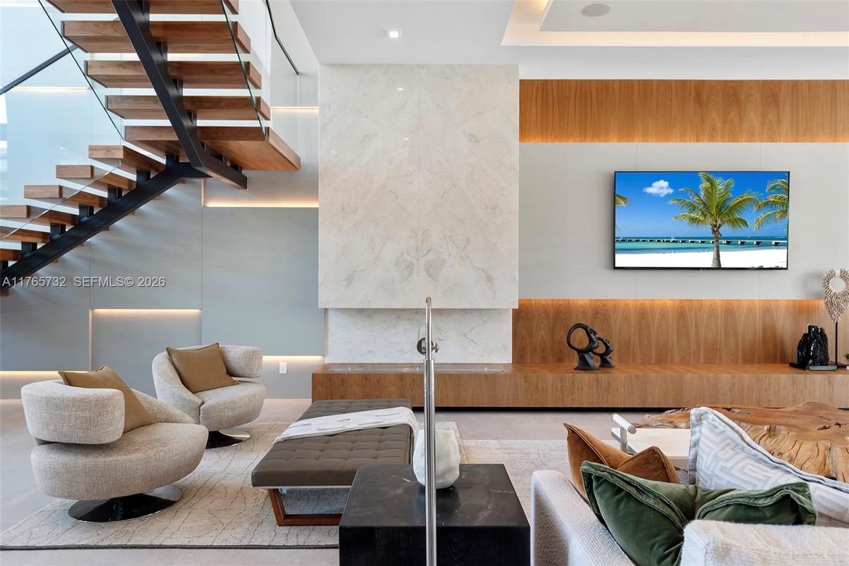 Interior, Marble Walls, Recessed Lighting