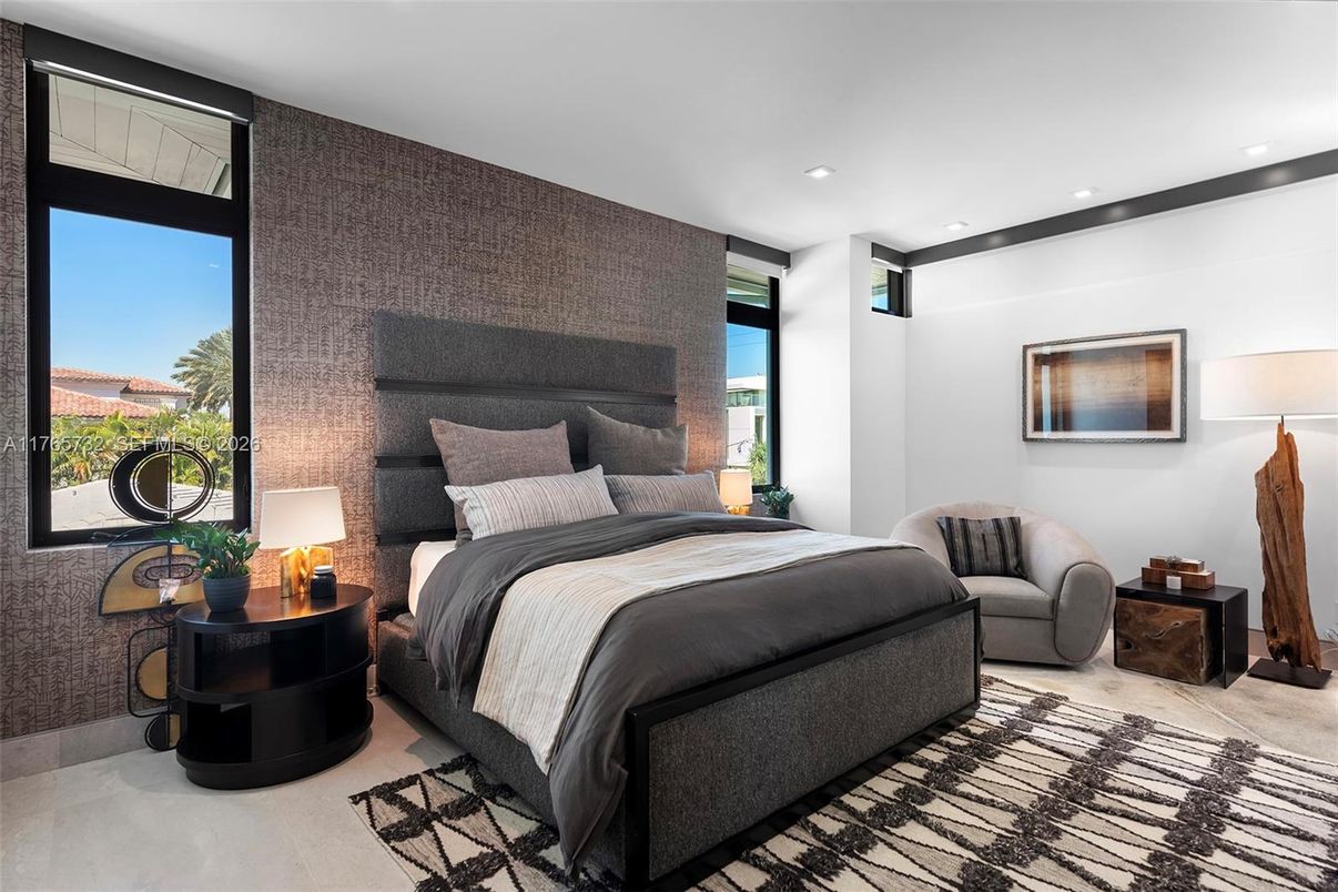 Bedroom, Interior, Recessed Lighting