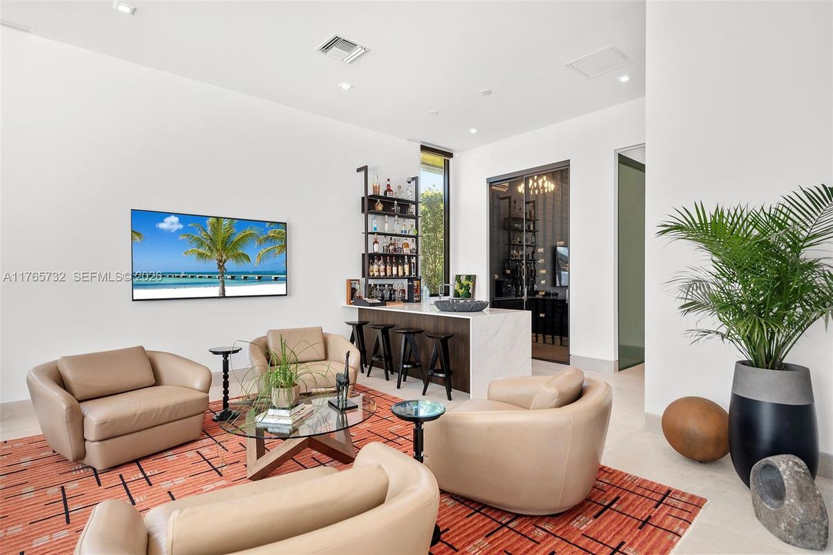 Interior, Living room, Recessed Lighting