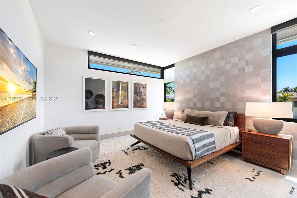 Bedroom, Interior, Recessed Lighting