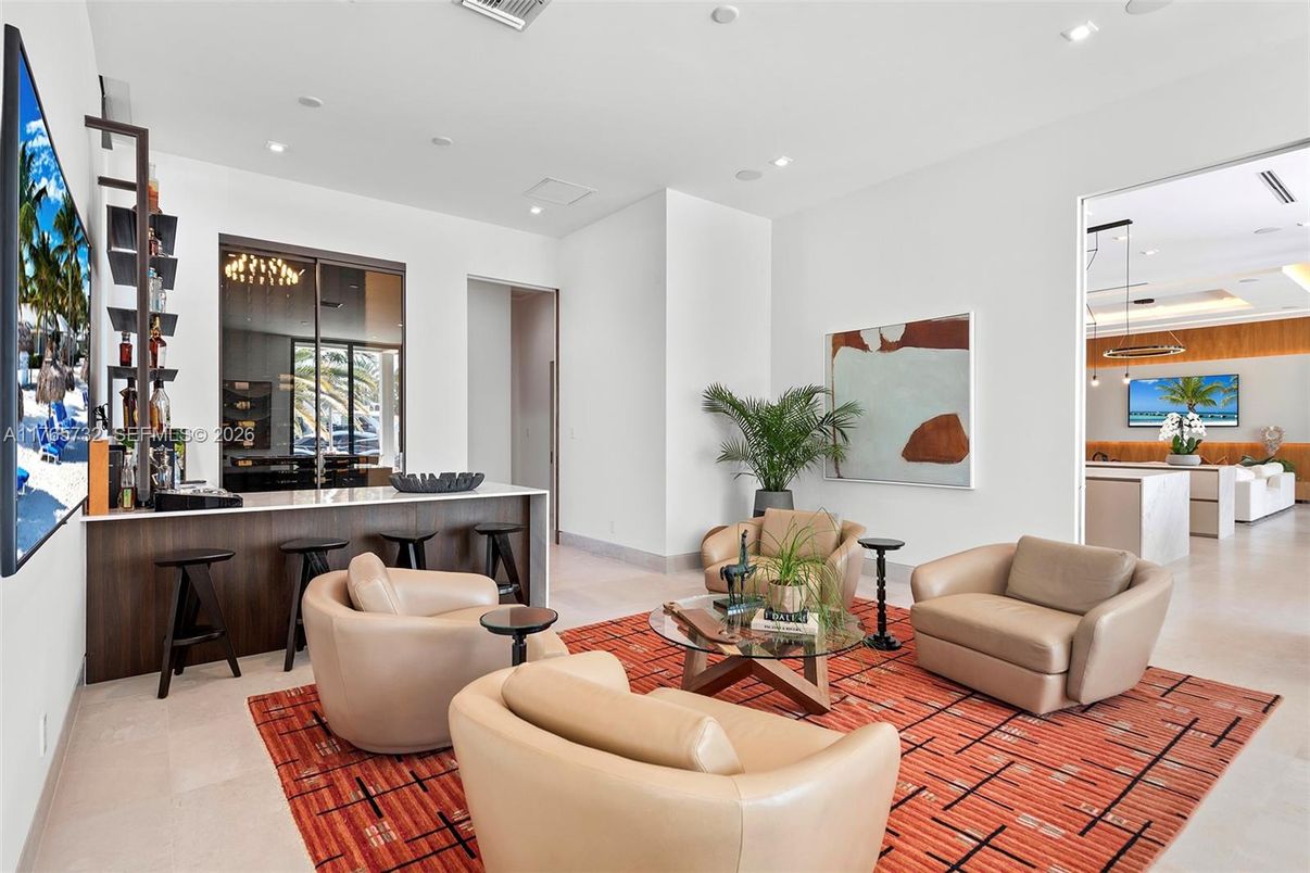 Interior, Living room, Recessed Lighting