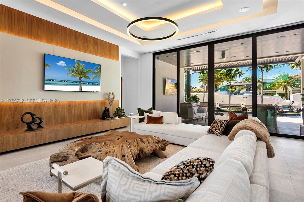 Interior, Living room, Recessed Lighting