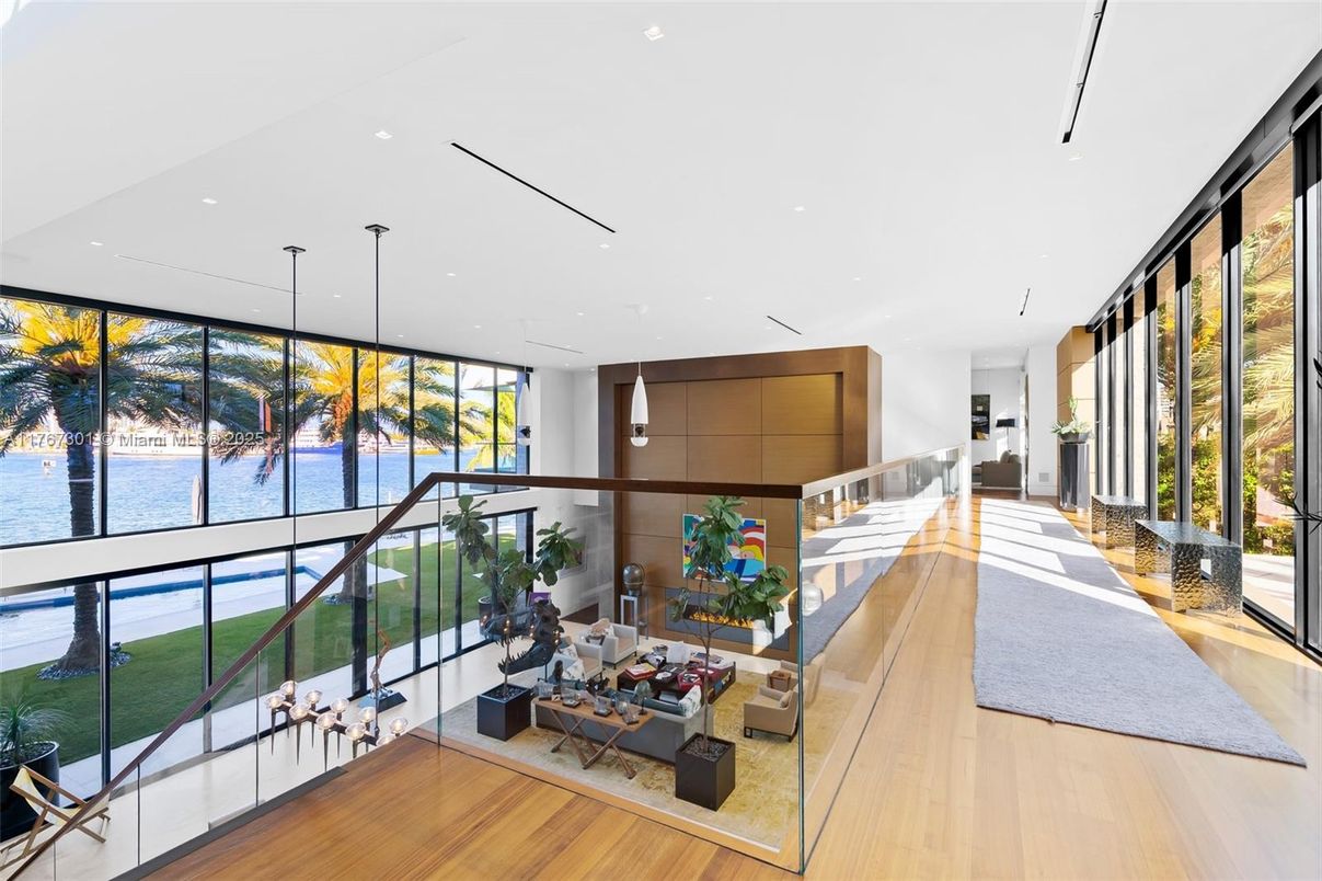 Interior, Pendant Lights, Recessed Lighting, Water, Wood Texture Flooring