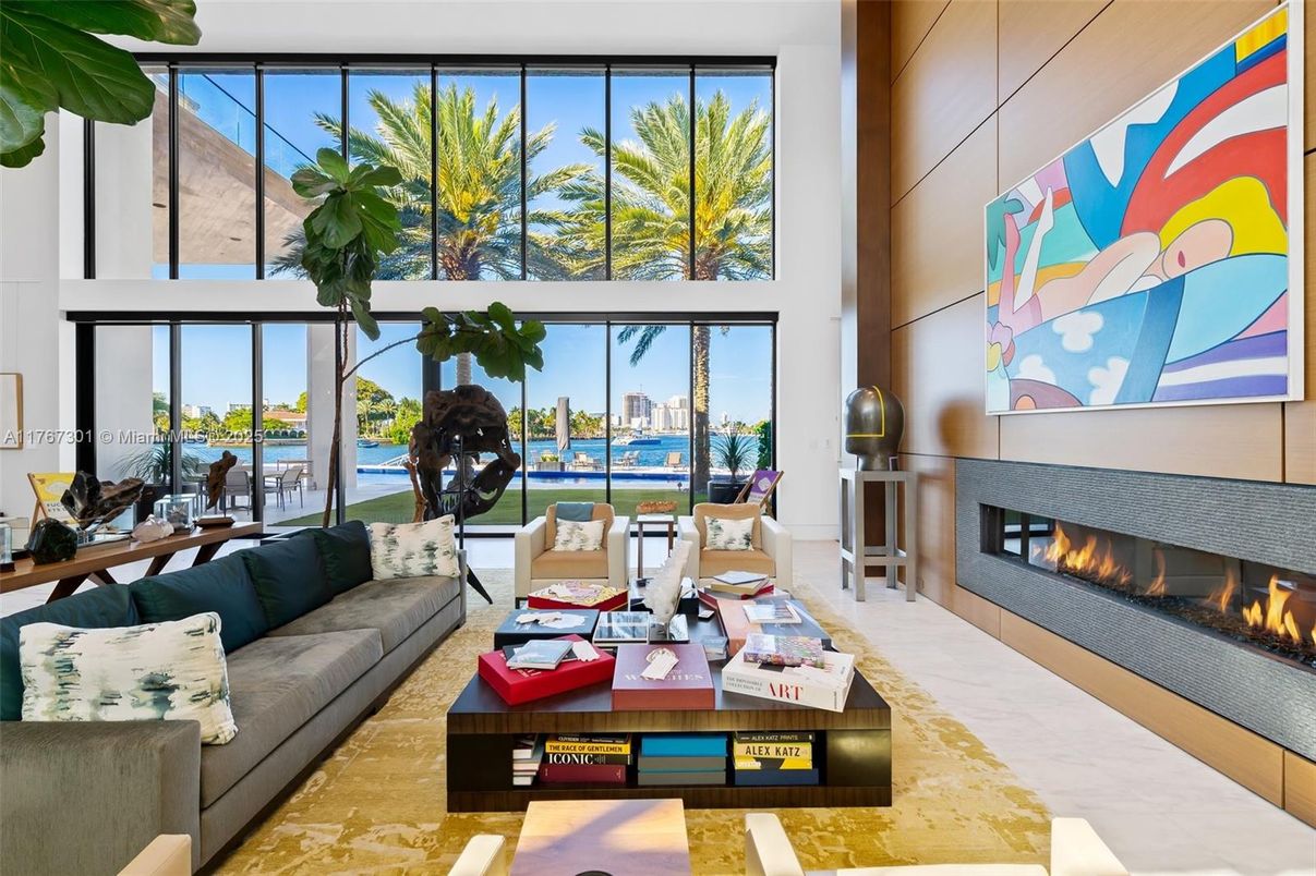 Fireplace, Interior, Living room, Water