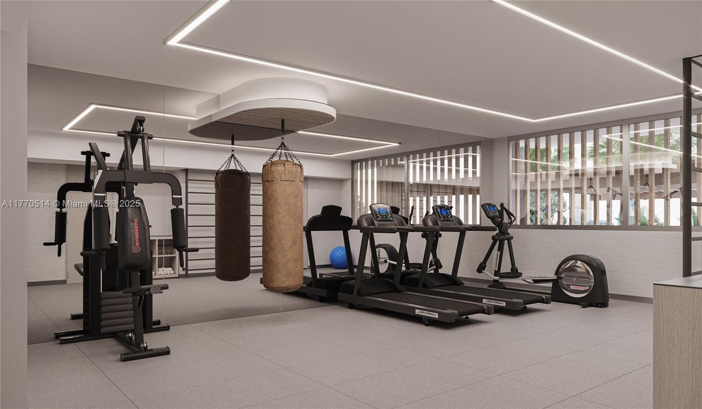 Fitness Equipment, Gym, Interior