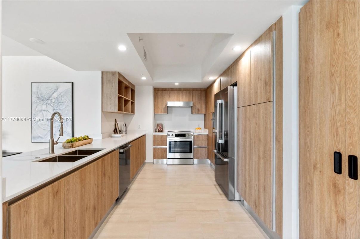Interior, Kitchen, Recessed Lighting, Stainless Steel Appliances