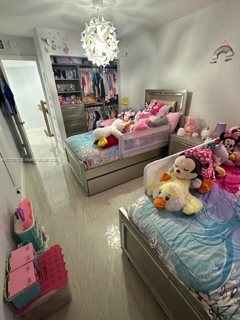 Bedroom, Chandelier, Interior