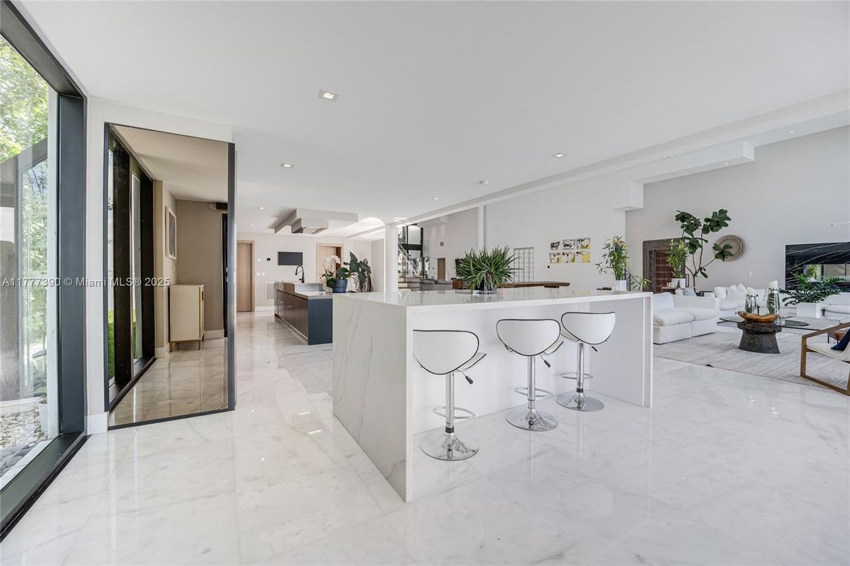 Interior, Living room, Marble, Recessed Lighting