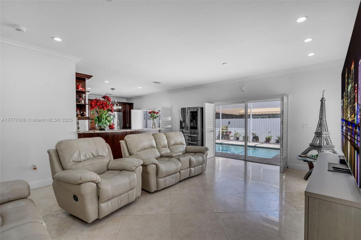 Interior, Living room, Recessed Lighting