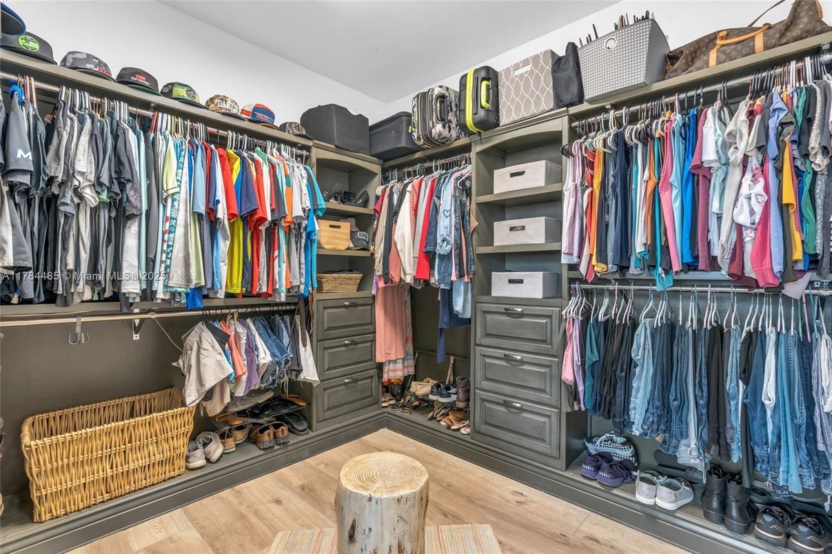 Interior, Walk-in Closets, Wood Texture Flooring