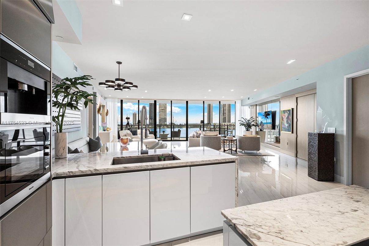 Dining room, Interior, Kitchen, Living room, Pendant Lights, Recessed Lighting, Water