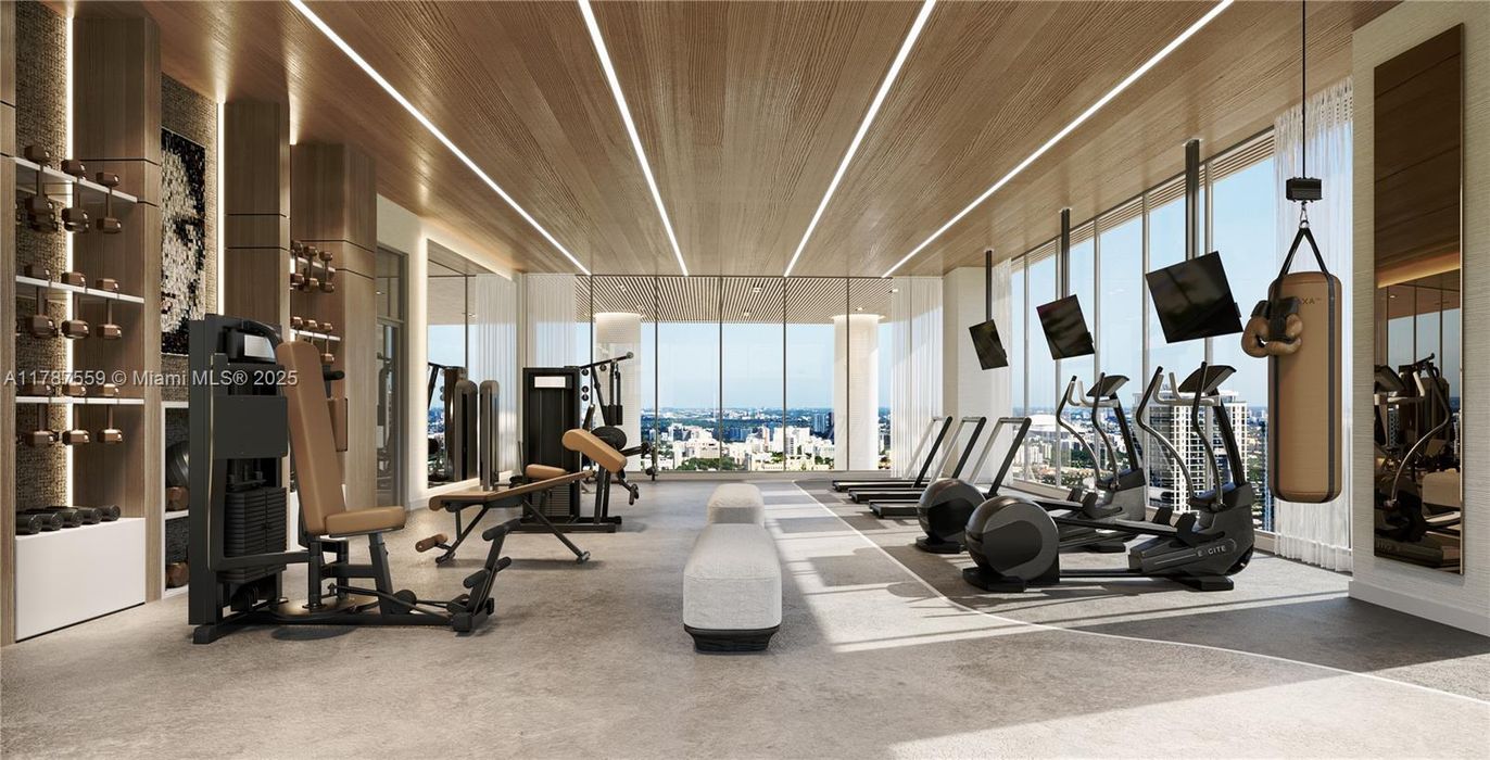 Fitness Equipment, Gym, Interior